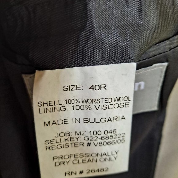 PIERRE Cardin Men Fundamentals Light Gray Blazer Size 40R - Picture 5 of 9